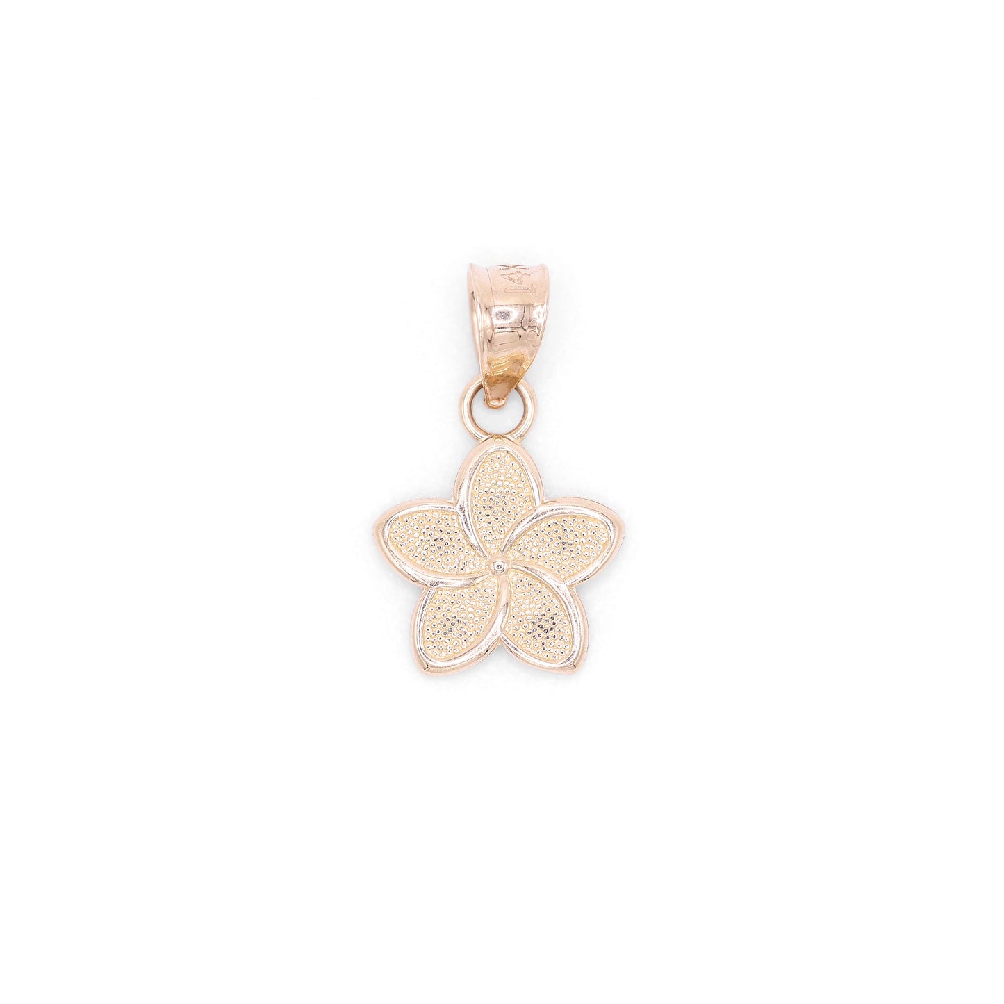 Small Hibiscus Flower Pendant - 14k Gold