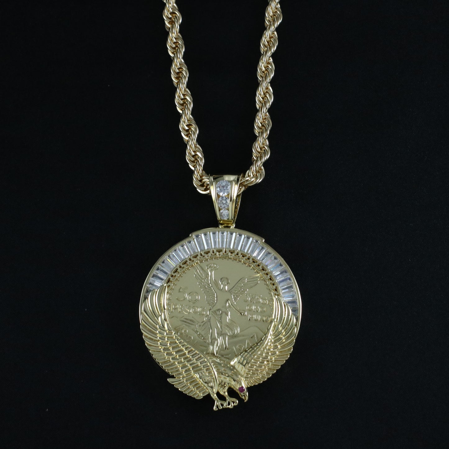 Eagle Baguette Centenario Pendant