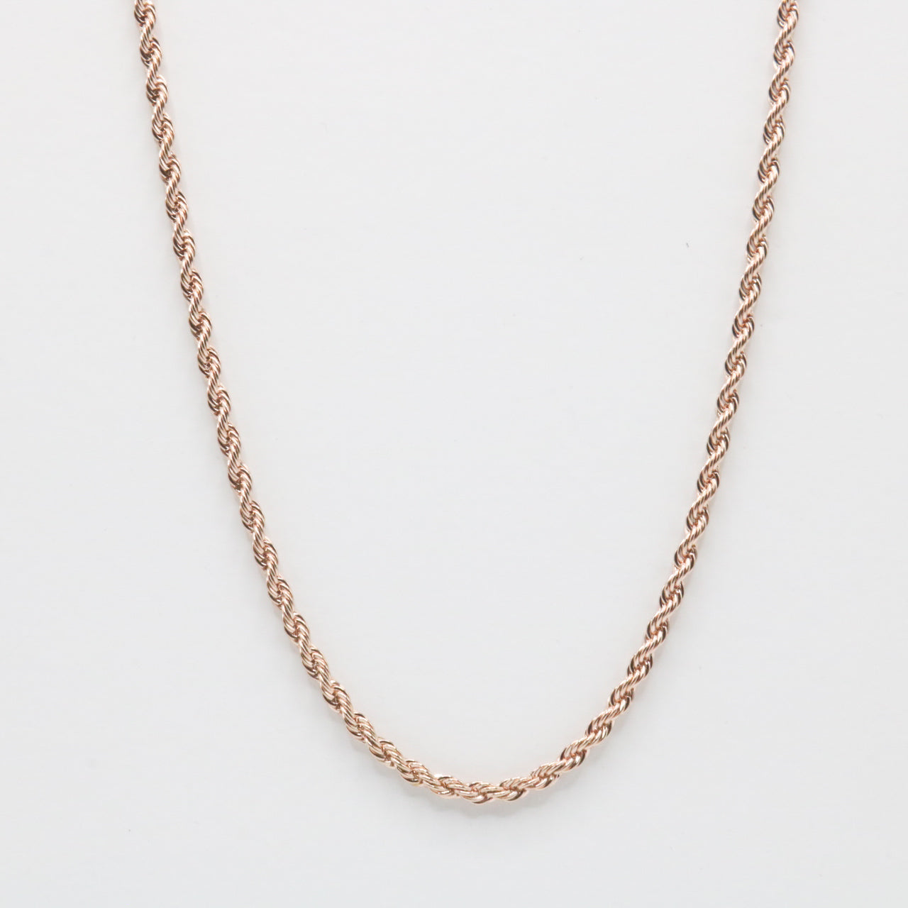 3mm Rope Chain - Rose Gold