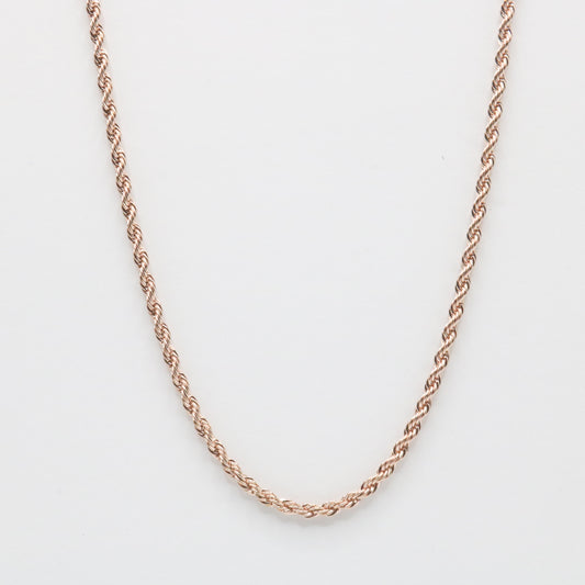 3mm Rope Chain - Rose Gold