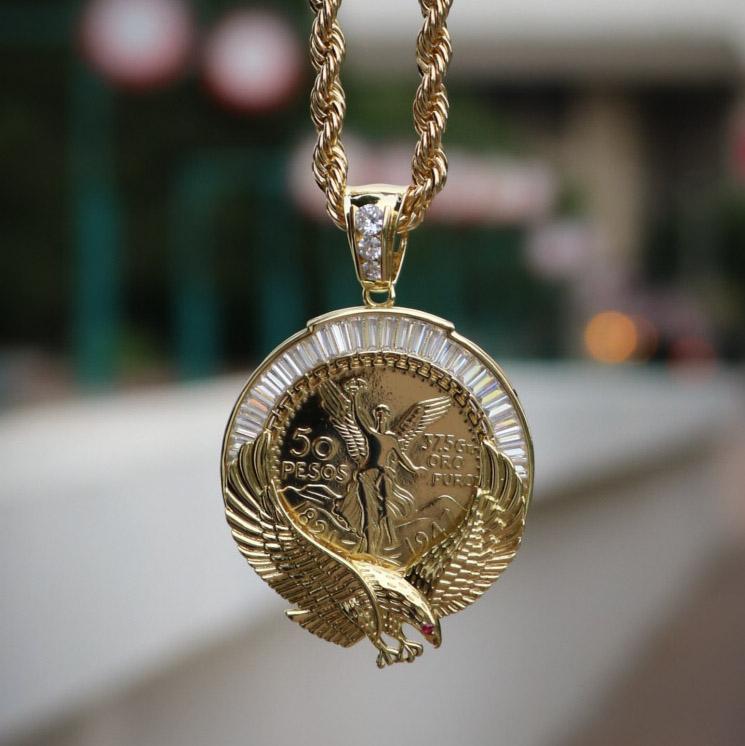 Eagle Baguette Centenario Pendant
