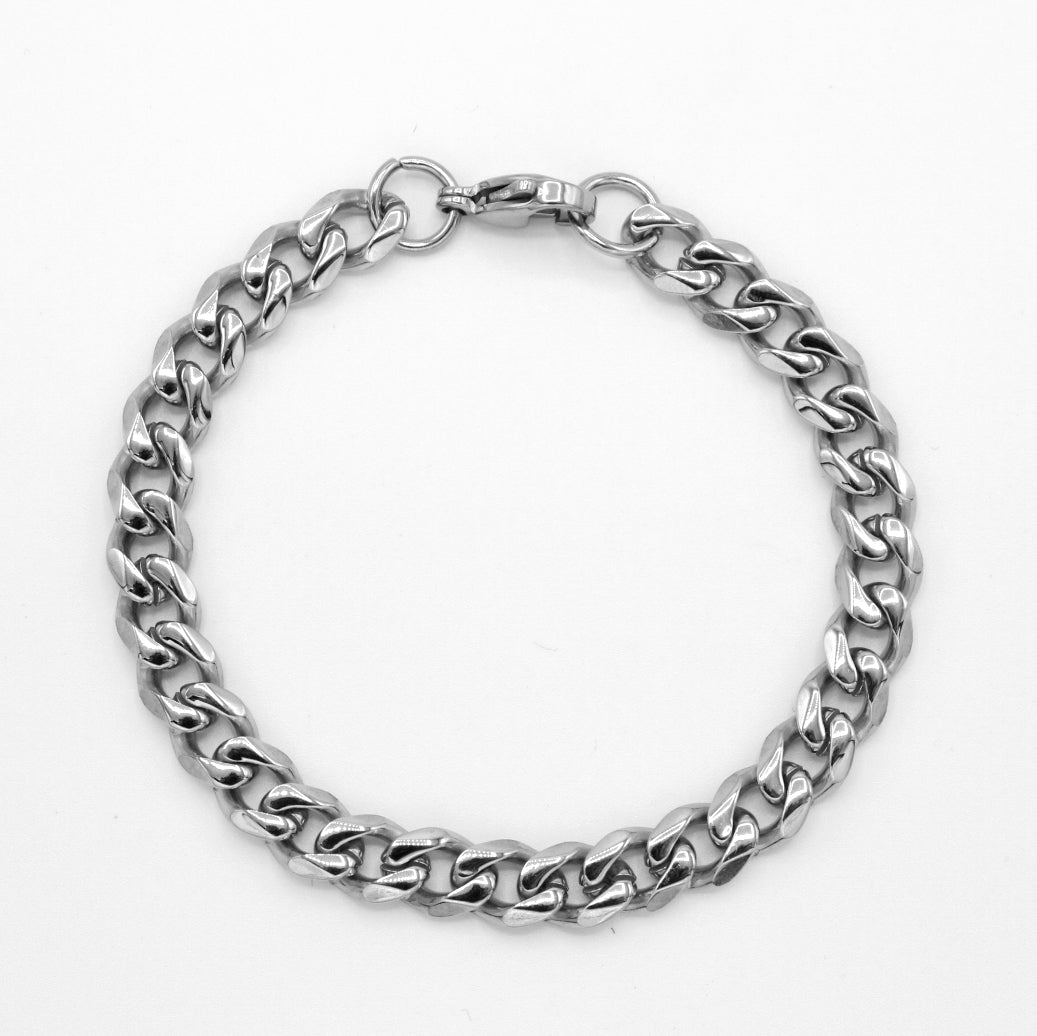 7mm Cuban Curb Bracelet - Premium 316L Stainless
