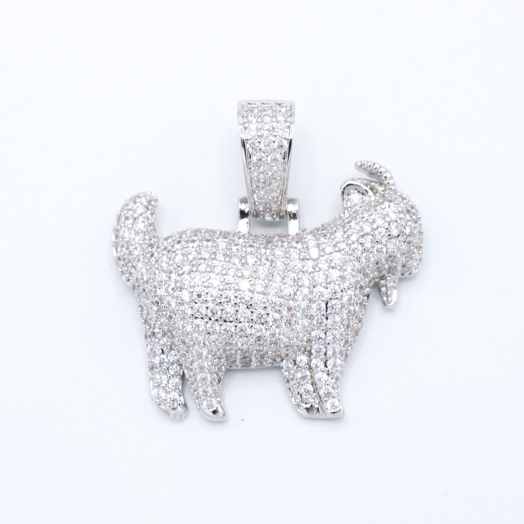 GOAT Pendant - White Gold