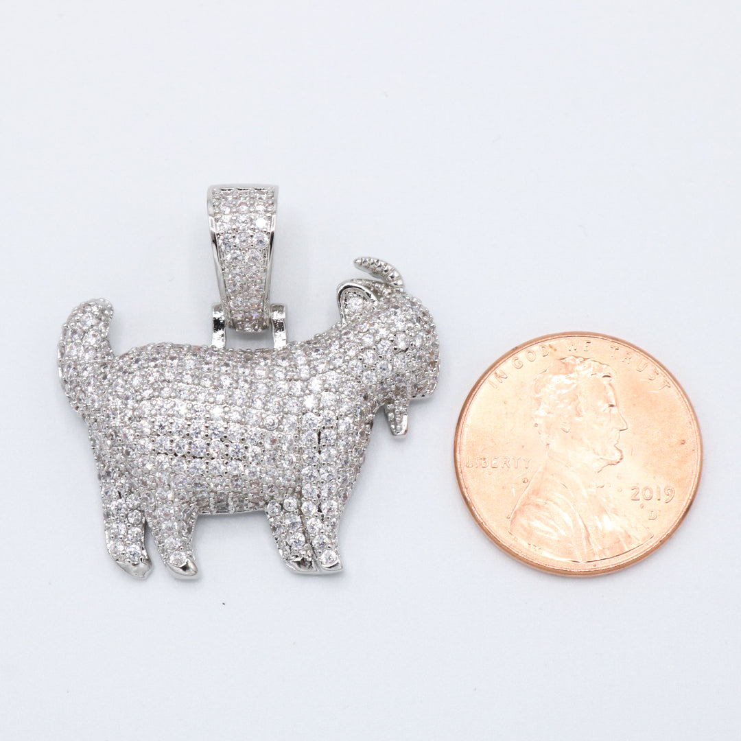 GOAT Pendant - White Gold
