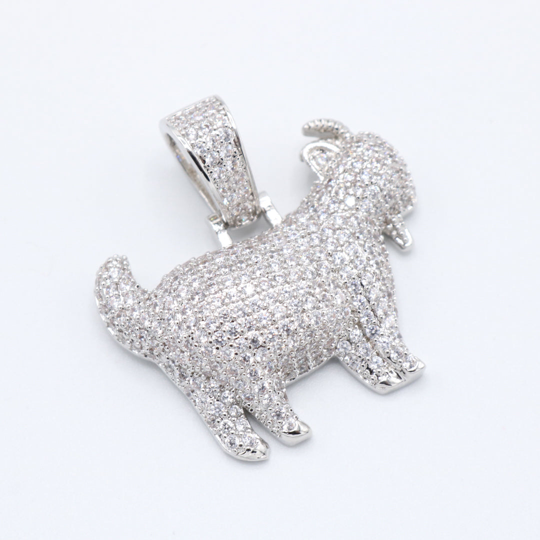 GOAT Pendant - White Gold