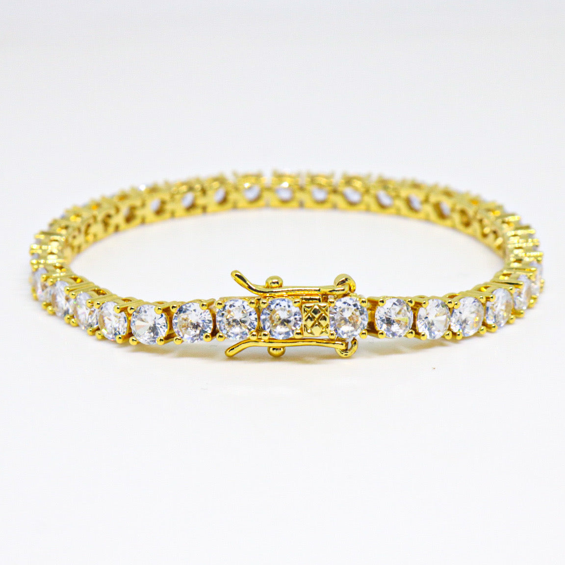 4mm Tennis Bracelet - Gold