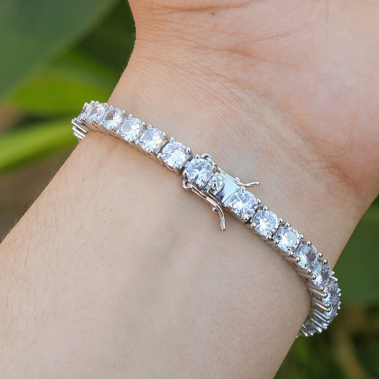 5mm Tennis Bracelet - White Gold