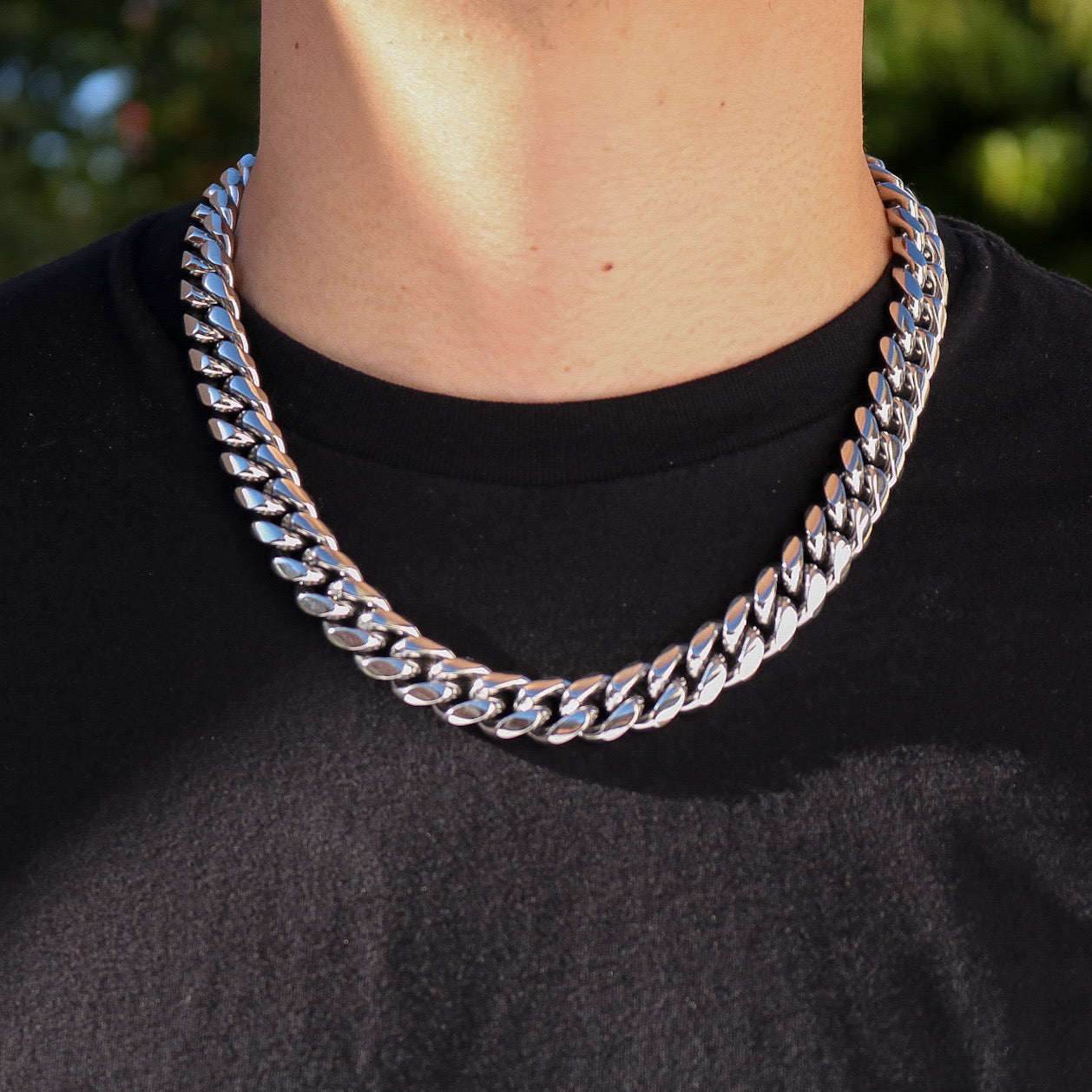 14mm Miami Cuban hotsell Chain Necklace