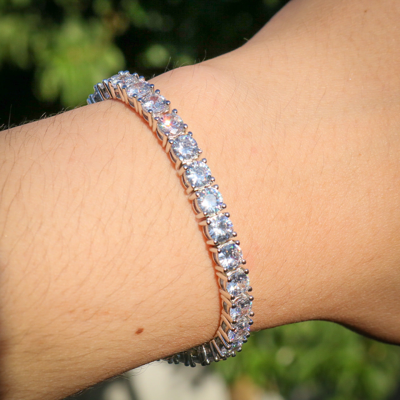 5mm Tennis Bracelet - White Gold