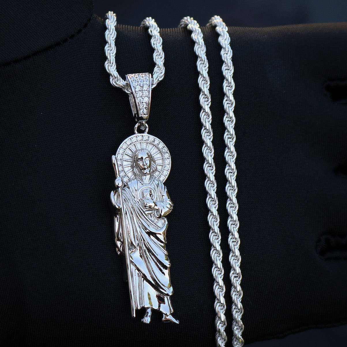 San Judas Pendant - 925 Silver