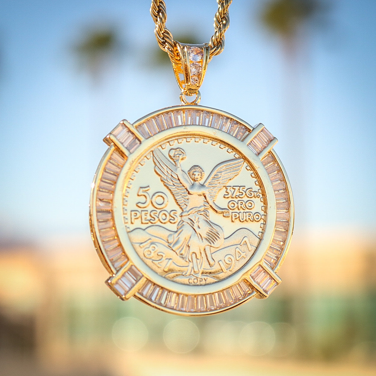 Centenario with Baguette Bezel Pendant