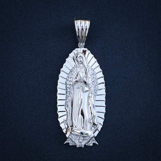 Virgin Mary Pendant - 925 Silver