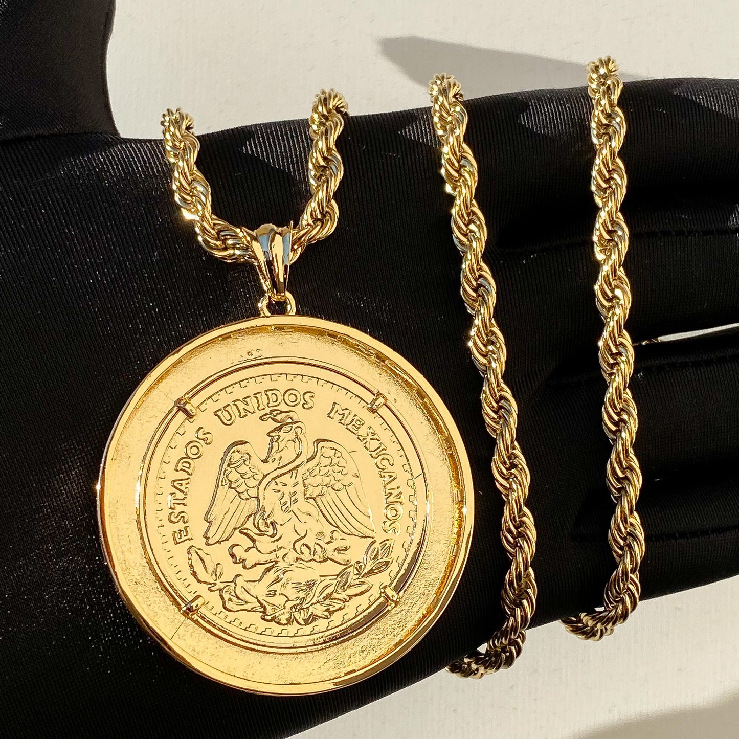 Aztec Bezel Centenario Pendant