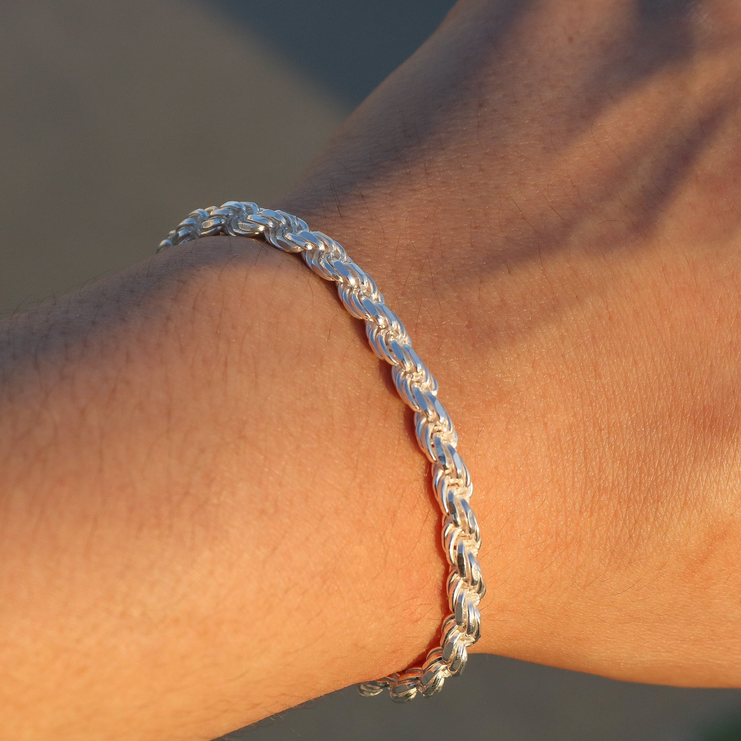 5mm Rope Bracelet - 925 Silver