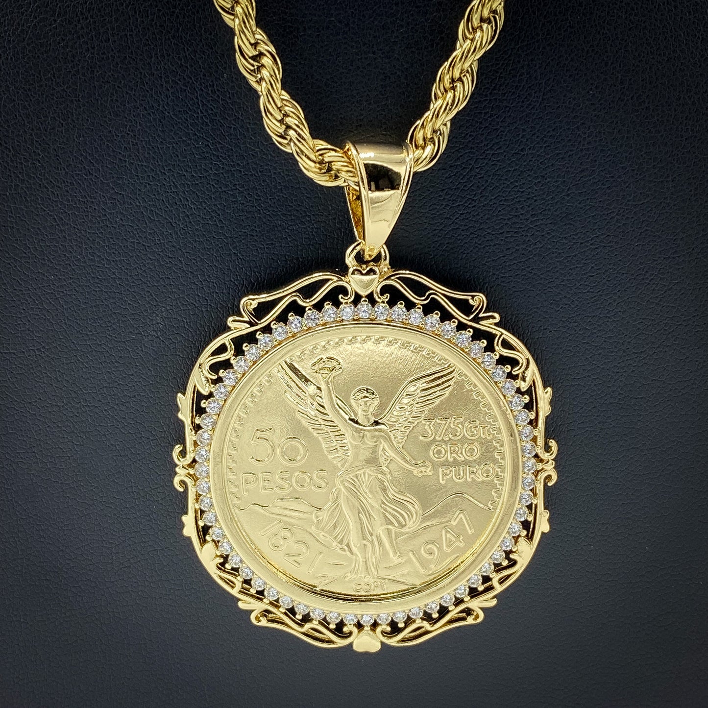 Royal Diamond Bezel Centenario Pendant