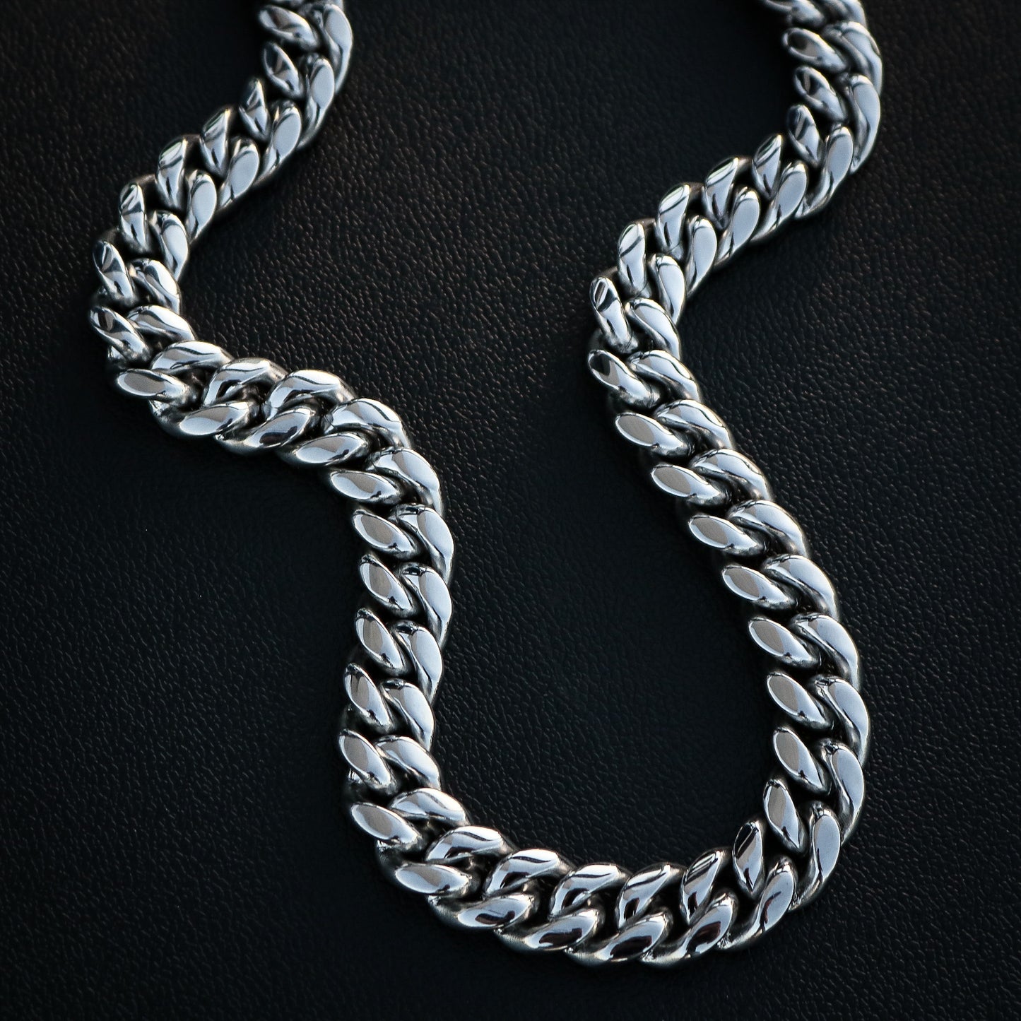14mm Miami Cuban with the Iced Out Clasp Chain - Premium 316L Stainless