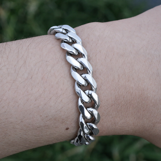 11mm Cuban Curb Bracelet - Premium 316L Stainless