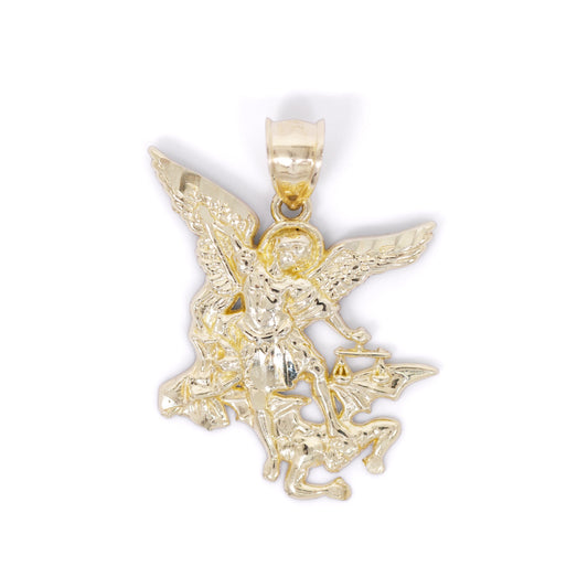 St. Michael Pendant - 10k Gold