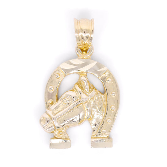 Horseshoe Pendant - 10k Gold