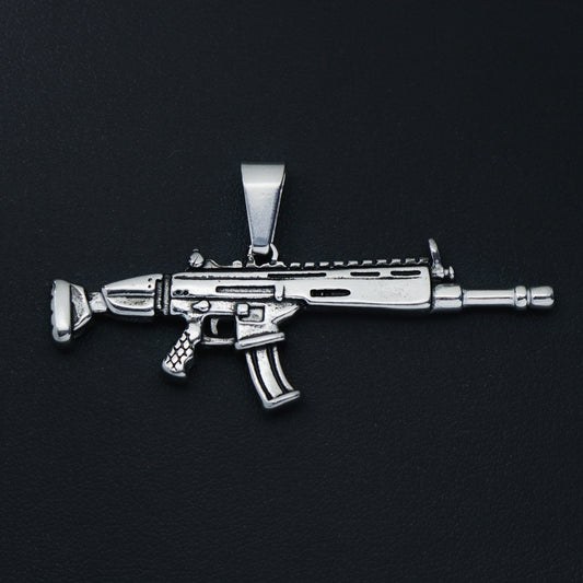 Scar Gun Pendant - Premium 316L Stainless