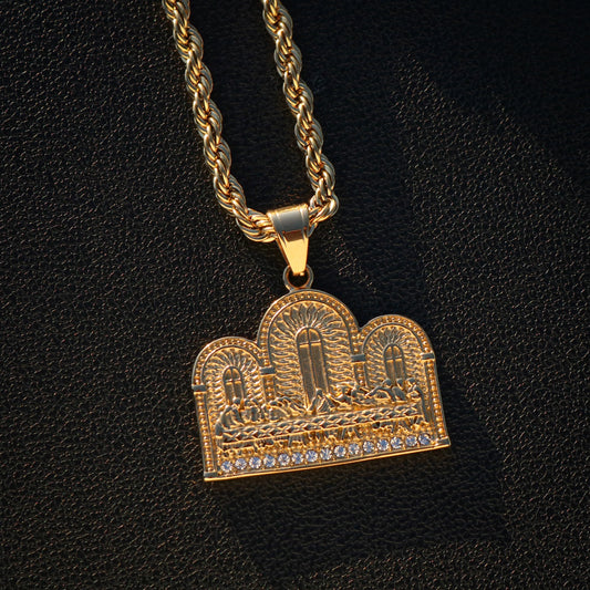 The Last Supper Pendant - Gold