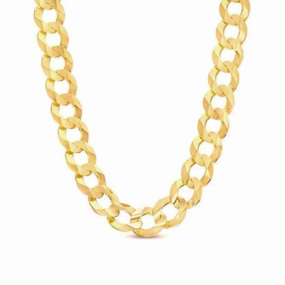 5.5mm Solid Cuban Curb Chain - 14k Gold