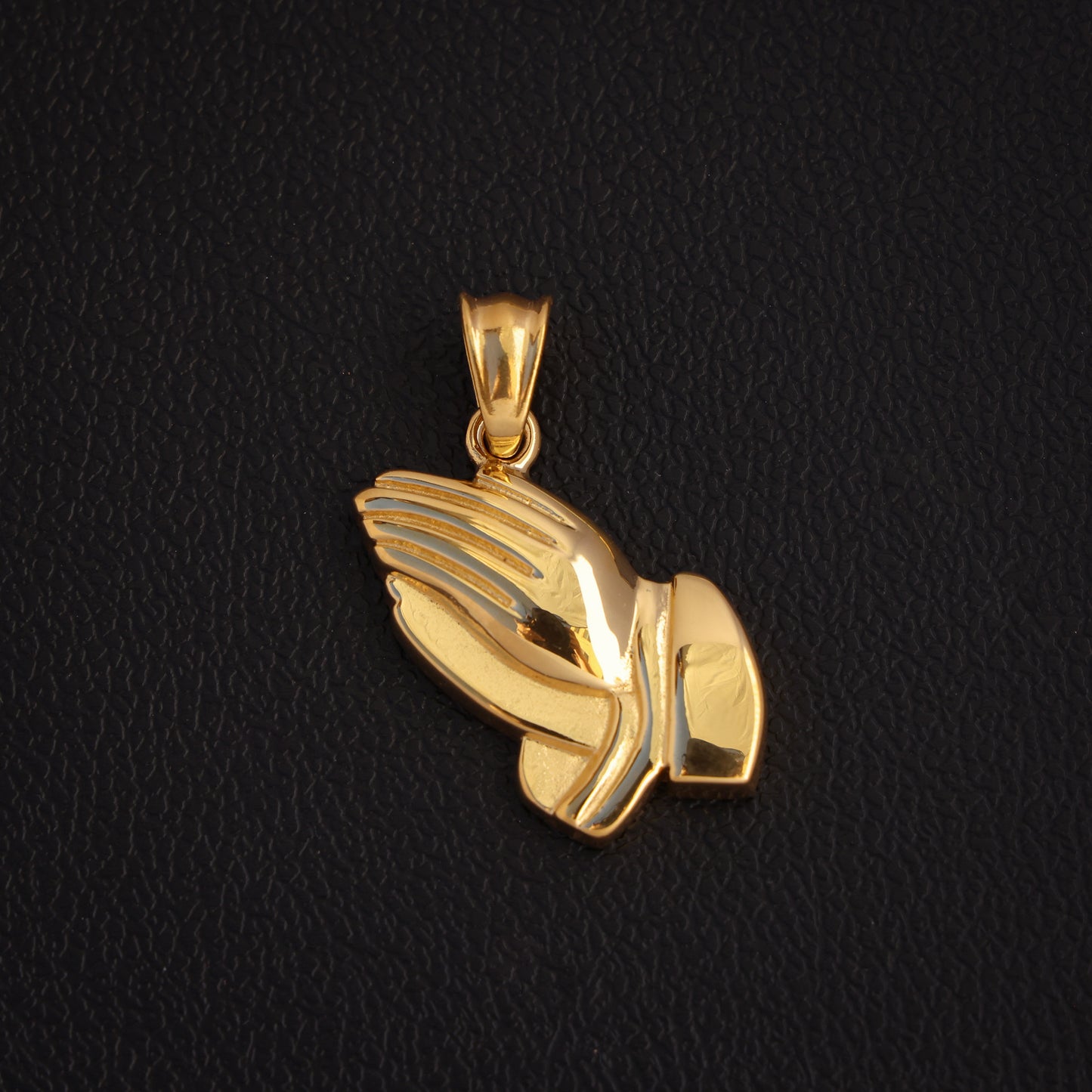 Praying Hands Pendant - Gold