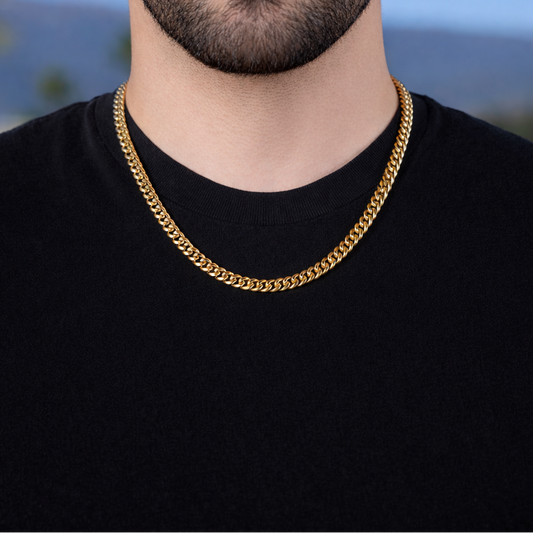 6mm Miami Cuban Chain - Gold