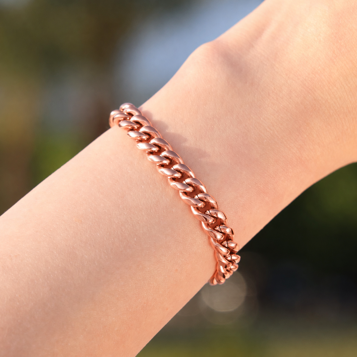 8mm Miami Cuban Bracelet - Rose Gold