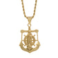 Lady of Guadalupe Anchor Pendant - Gold