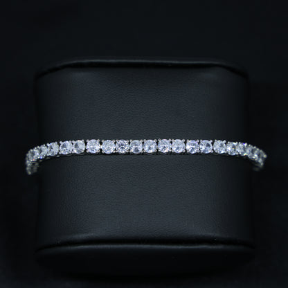 4mm Moissanite Tennis bracelet - 925 Silver