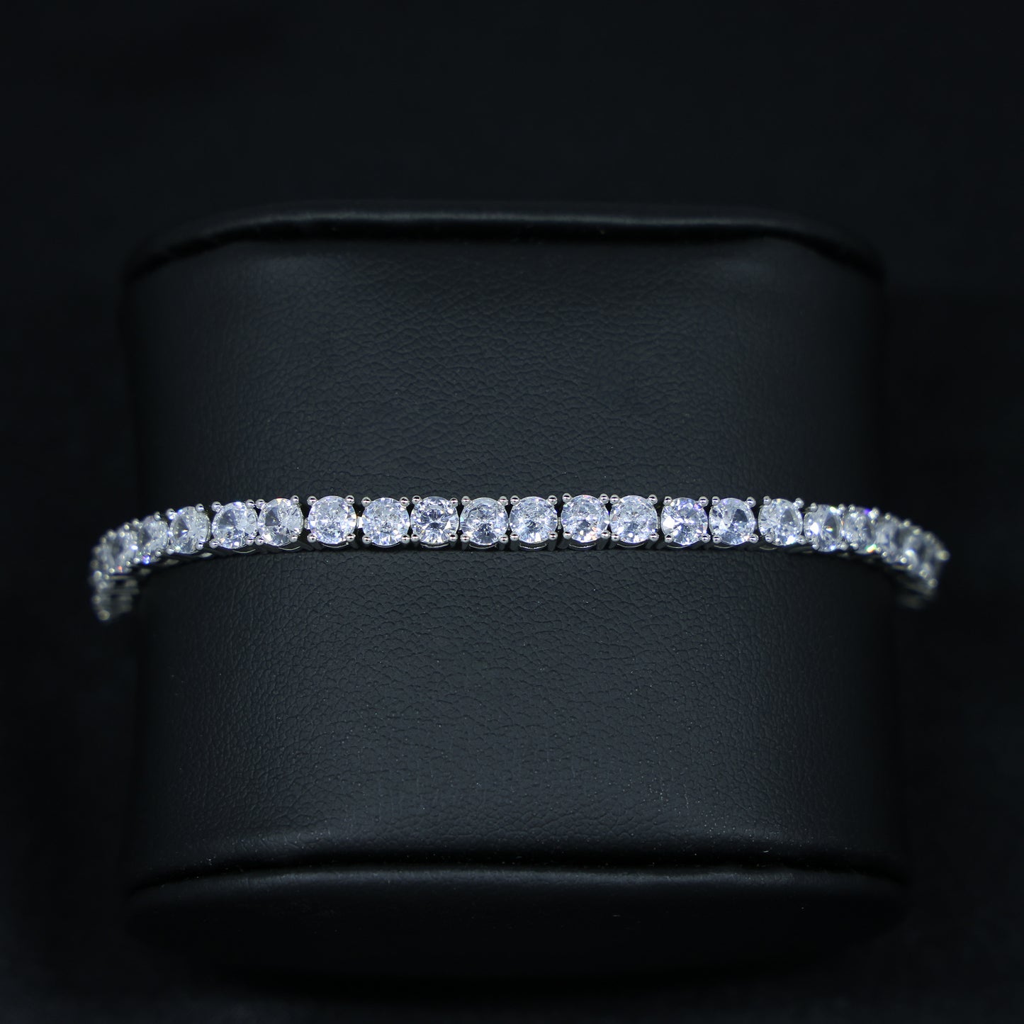 3mm Moissanite Tennis Bracelet - 925 Silver