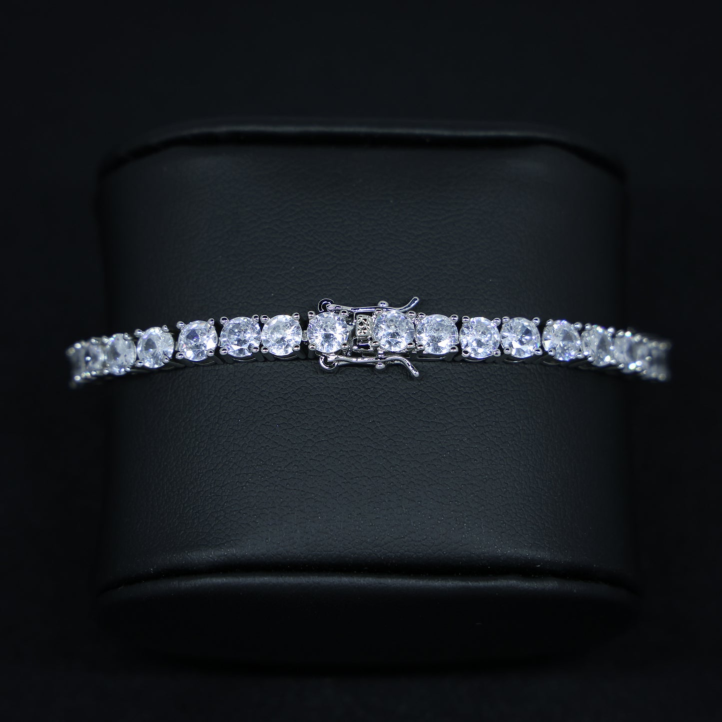 5mm Moissanite Tennis Bracelet - 925 Silver