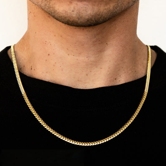 3.5mm Solid Miami Cuban - 10k Gold
