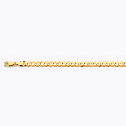 5.5mm Solid Cuban Curb Chain - 14k Gold