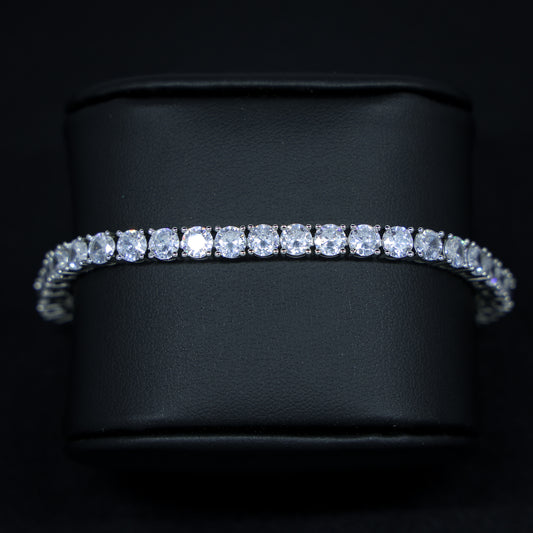 5mm Moissanite Tennis Bracelet - 925 Silver