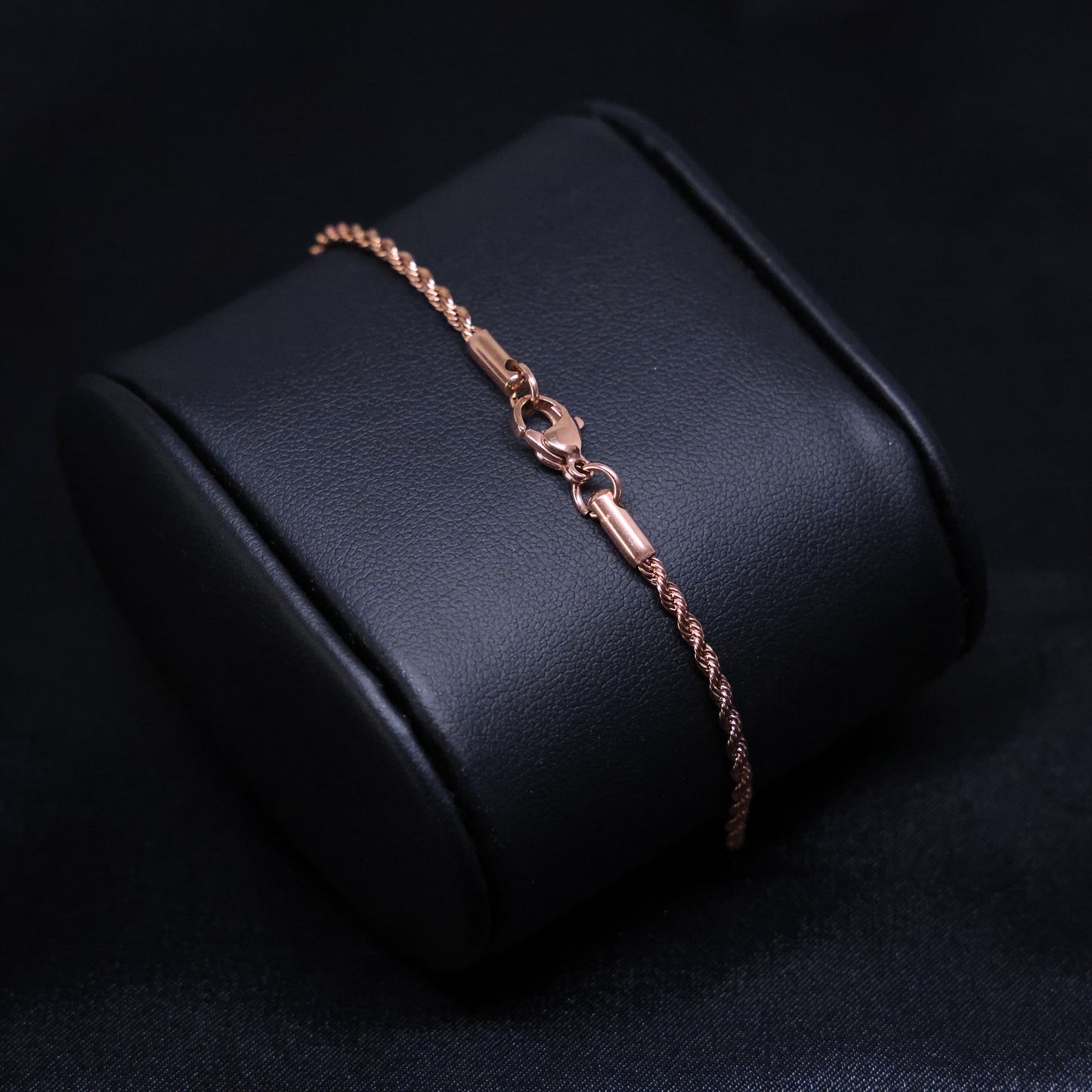 2mm Rope Bracelet - Rose Gold