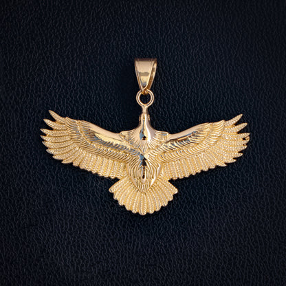 Flying Eagle Pendant - Gold