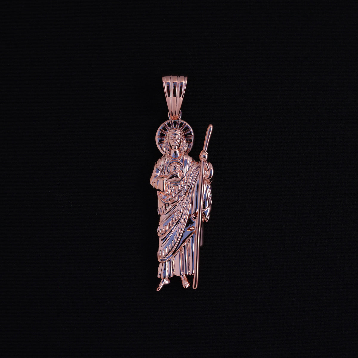 San Judas Pendant - Rose Gold