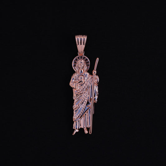 San Judas Pendant - Rose Gold