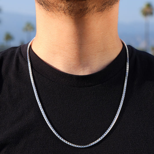 3mm Aztec Link Chain - 925 Silver