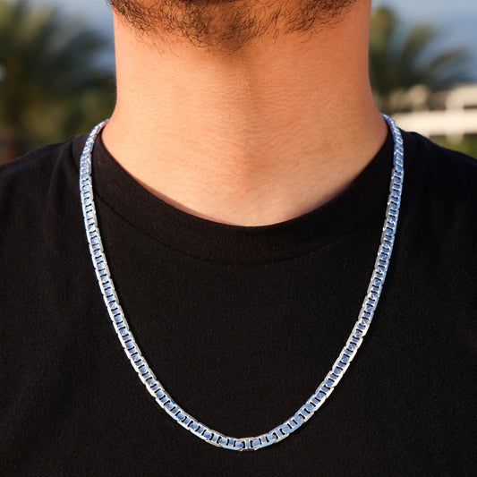 6mm Solid Mariner Chain - 925 Silver