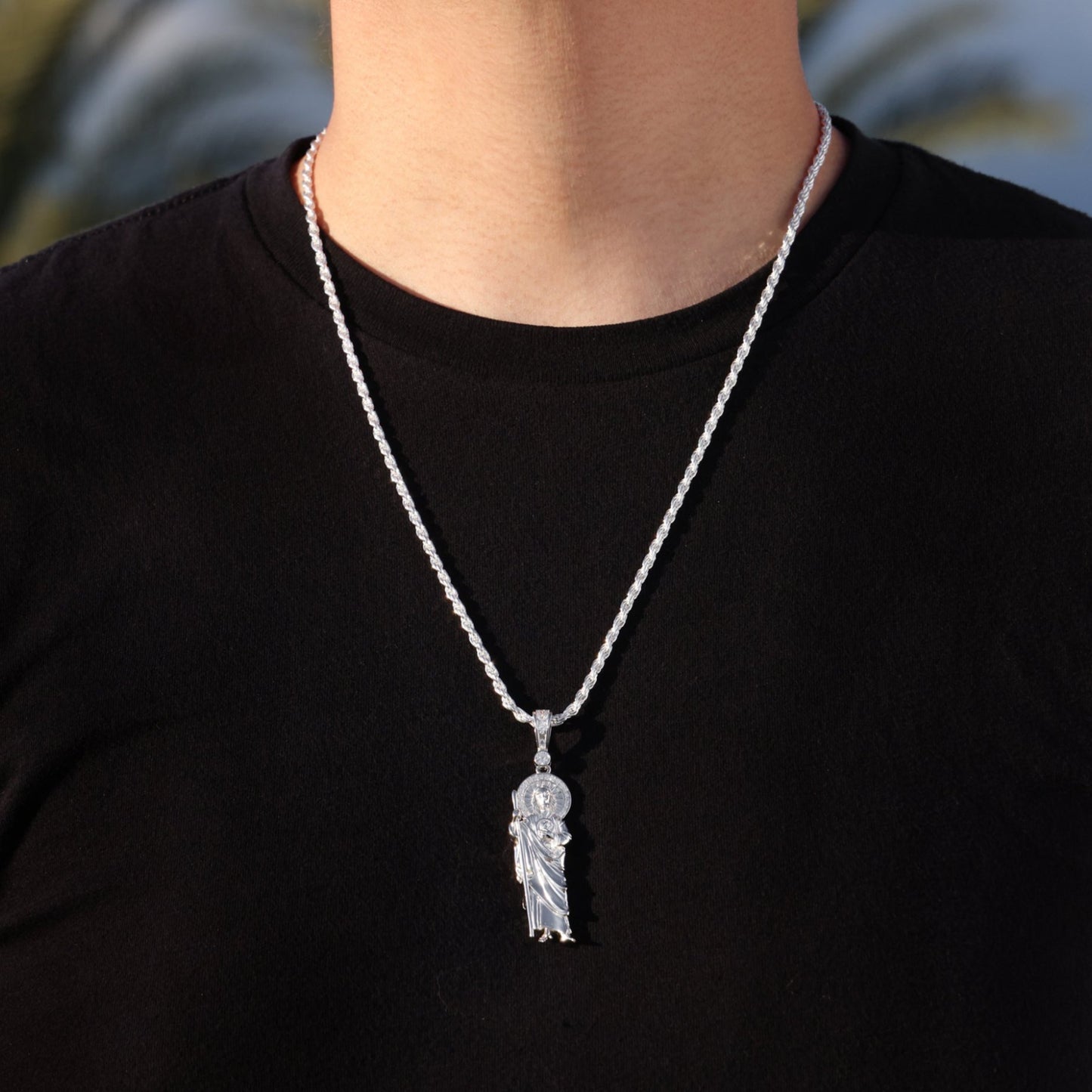 San Judas Pendant - 925 Silver