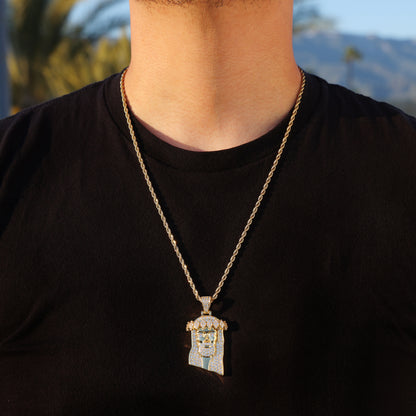 Jesus Head Pendant - Gold