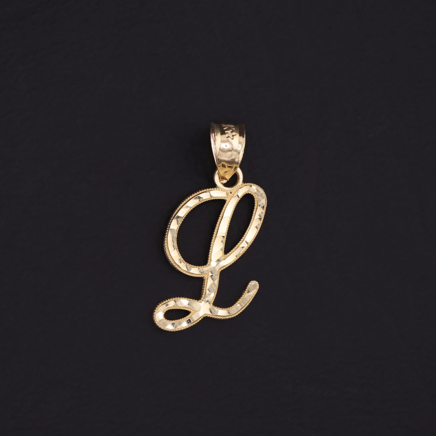 Initial Letter Pendant - 14k Gold