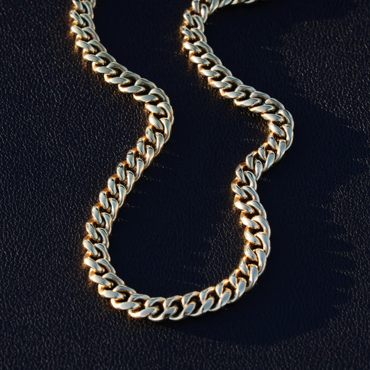 8mm Miami Cuban Chain - Gold