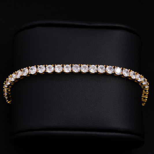 4mm Tennis Bracelet - Gold