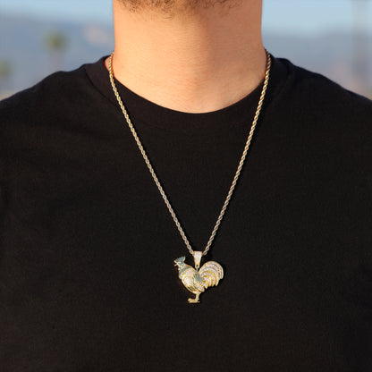 Iced Out Gallo Pendant - Gold