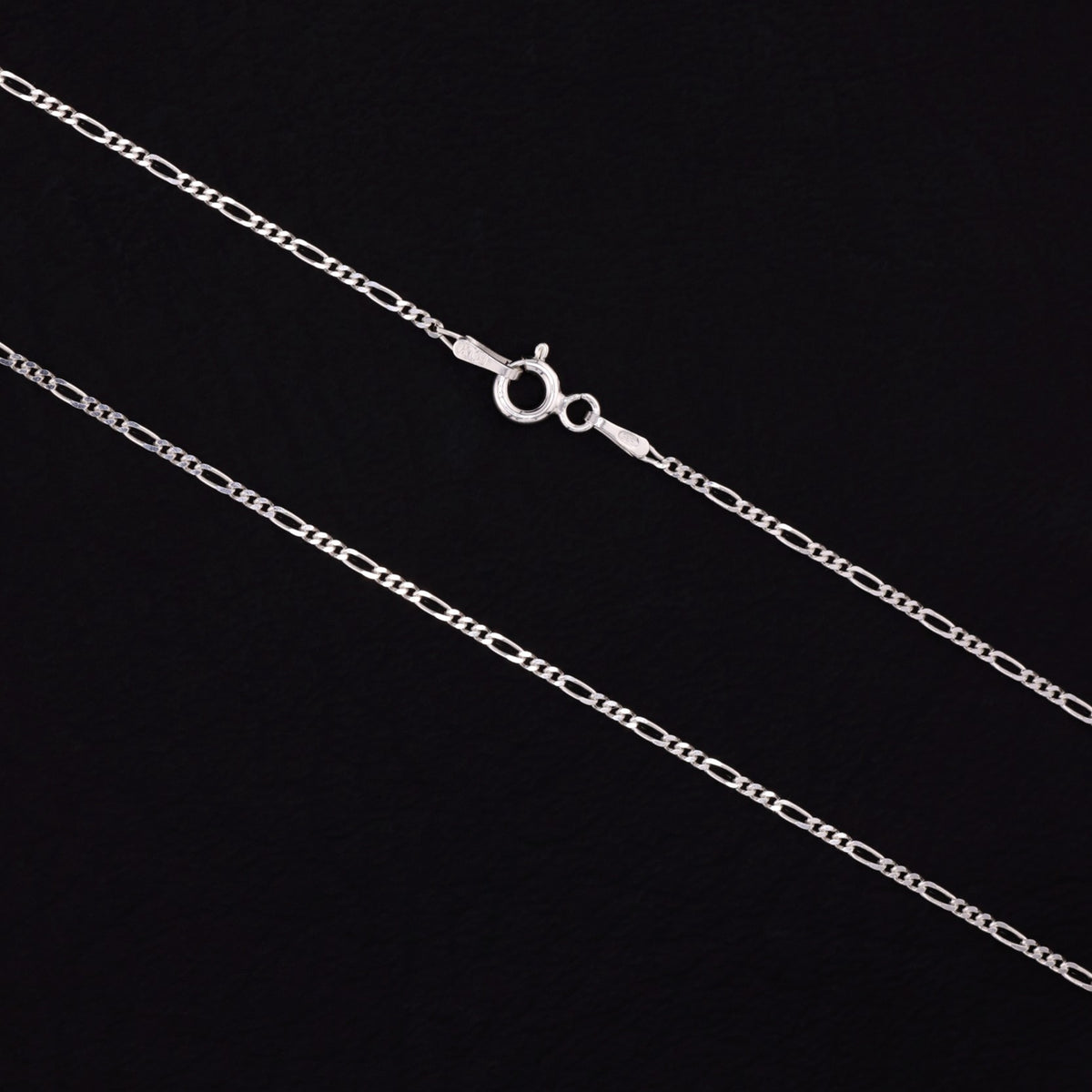 1.5mm Figaro Necklace - 925 Silver