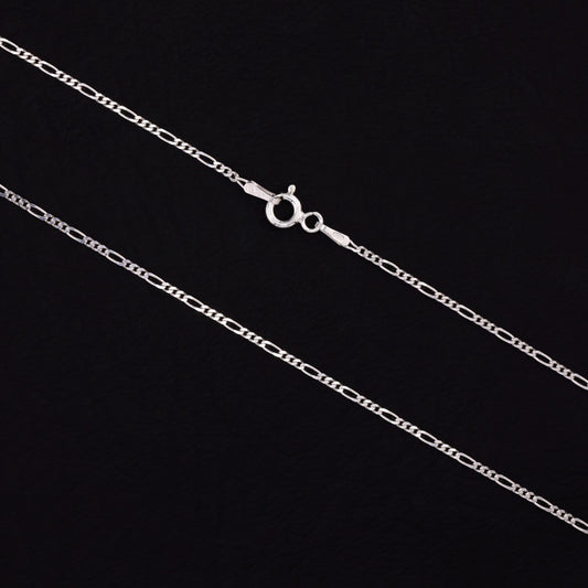 1.5mm Figaro Necklace - 925 Silver